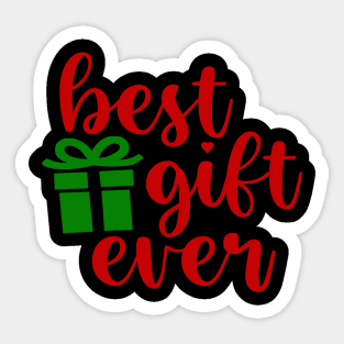 Best Gift Ever, Christmas Gift Sticker